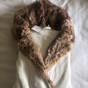 Pottery Barn ombré faux fur robe